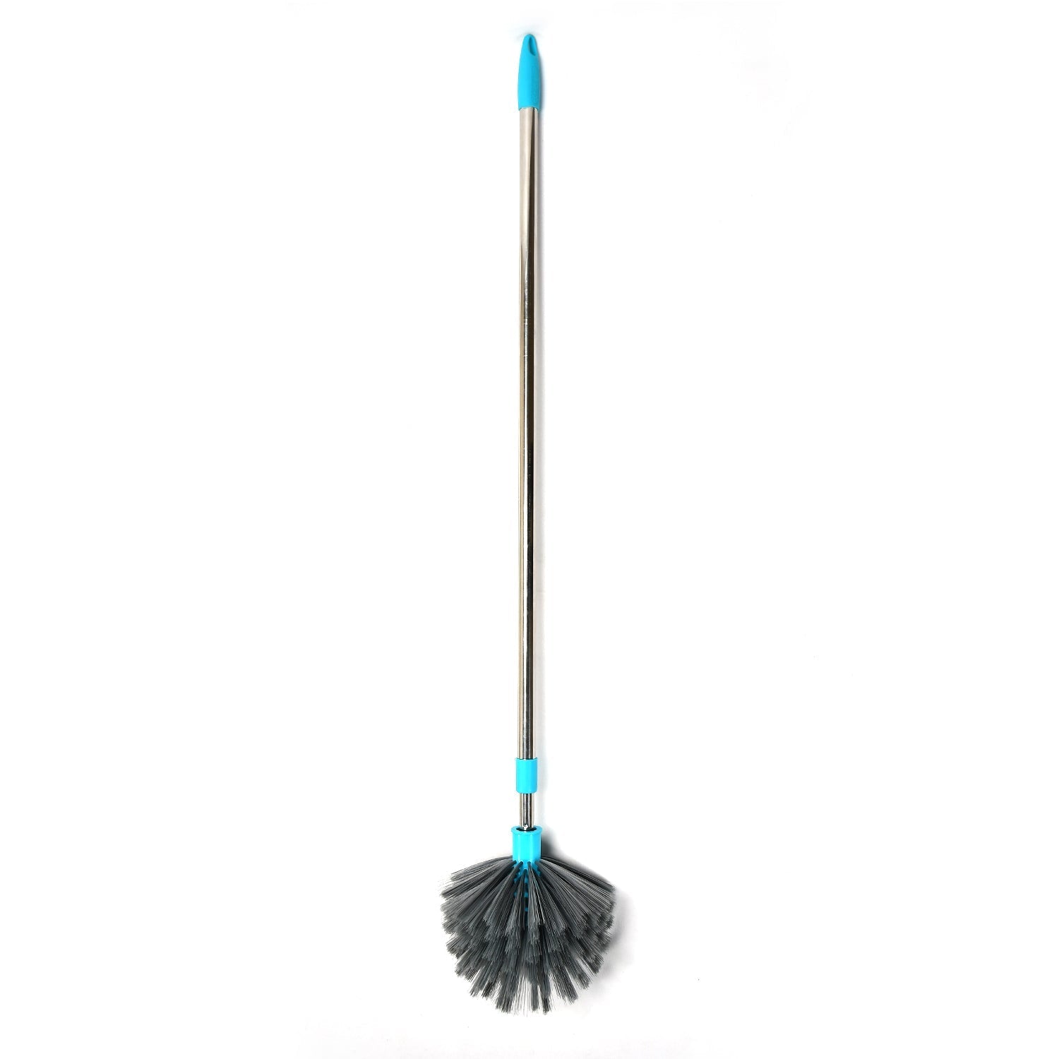 Cobweb Brush With Stainless Steel Strong Long Extendable Handle for Dusting, Ceiling Cobweb Cleaning, Brush for Lights, Fans & Webs Cleaning for Home / Kitchen - Springkart 