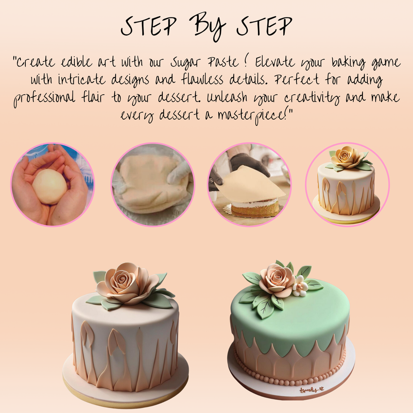 Skin Sugarpaste Fondant | Edible Sugarpaste 250 Gm
