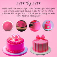 Neon Pink Fondant | Edible Sugarpaste 250 Gm