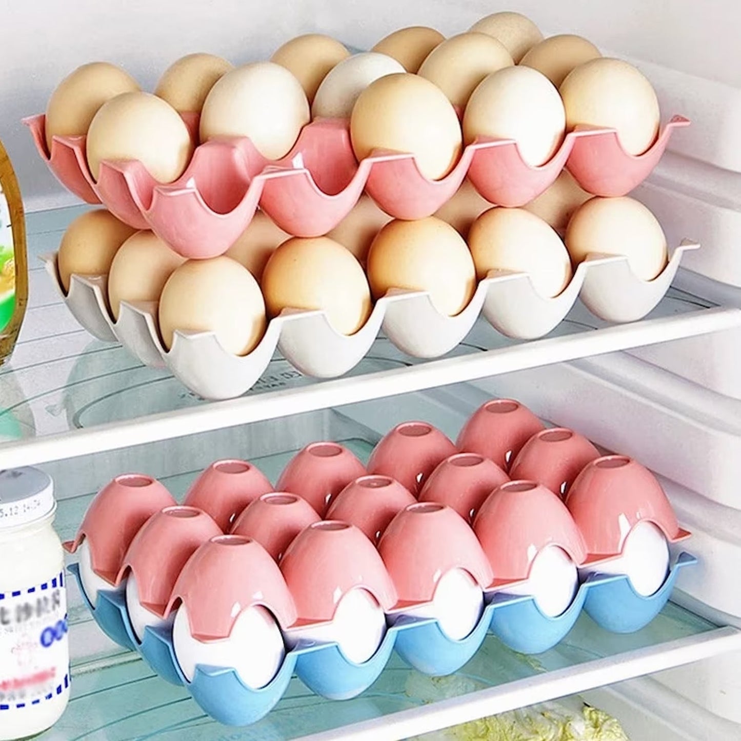 Egg Trays for Storage with 15 Eggs Holder - Springkart 