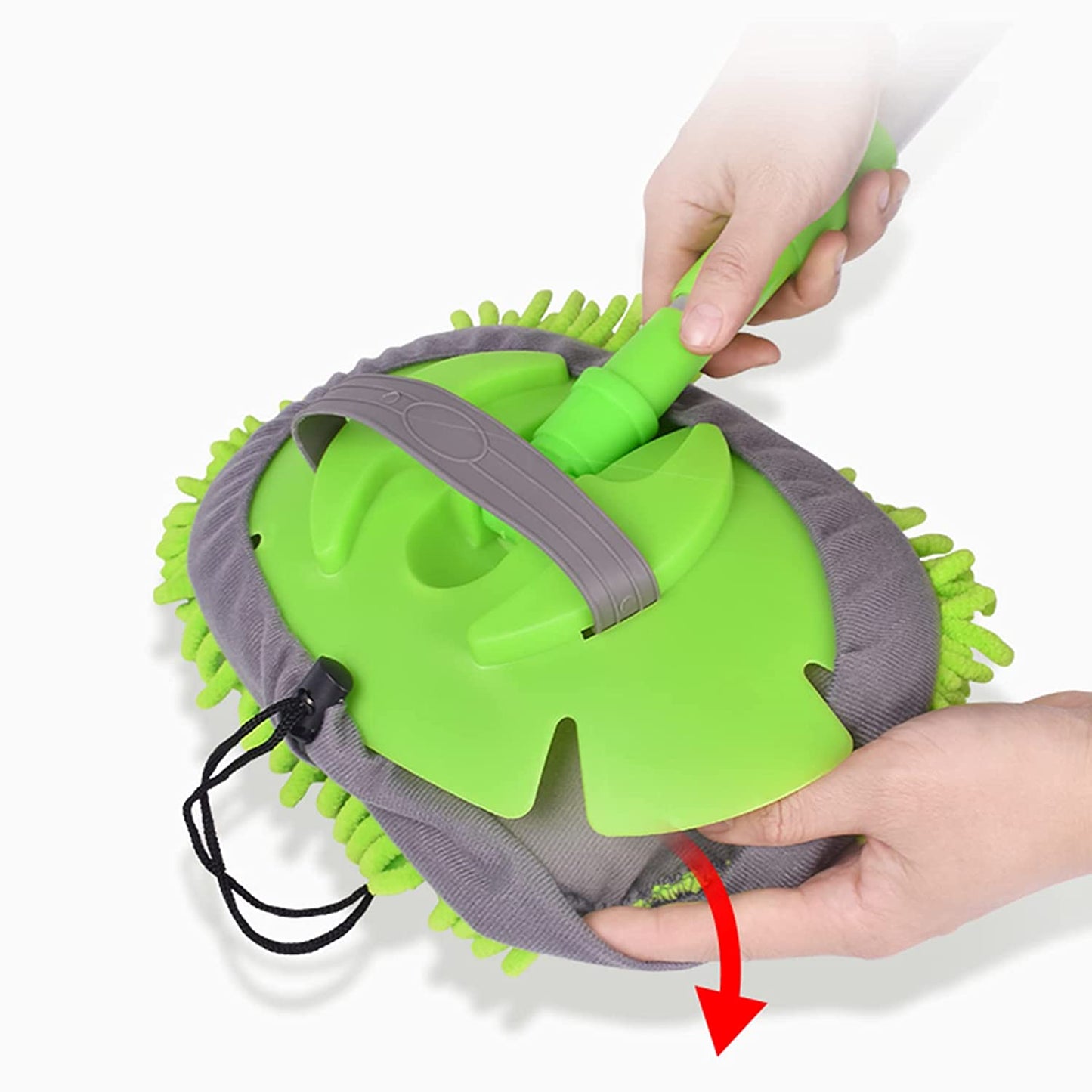 Car Duster Microfiber Flexible Duster Car Wash | Car Cleaning Accessories | Microfiber | brush | Dry / Wet Home, Kitchen, Office Cleaning Brush Extendable Handle - Springkart 