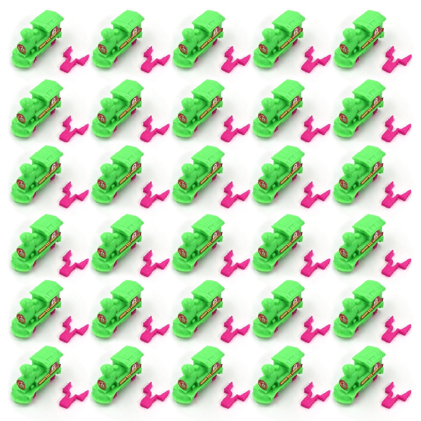 30pc Pull Along Back train Friction Power Toy Vehicle Push and Go Crawling Toys Baby - Springkart 