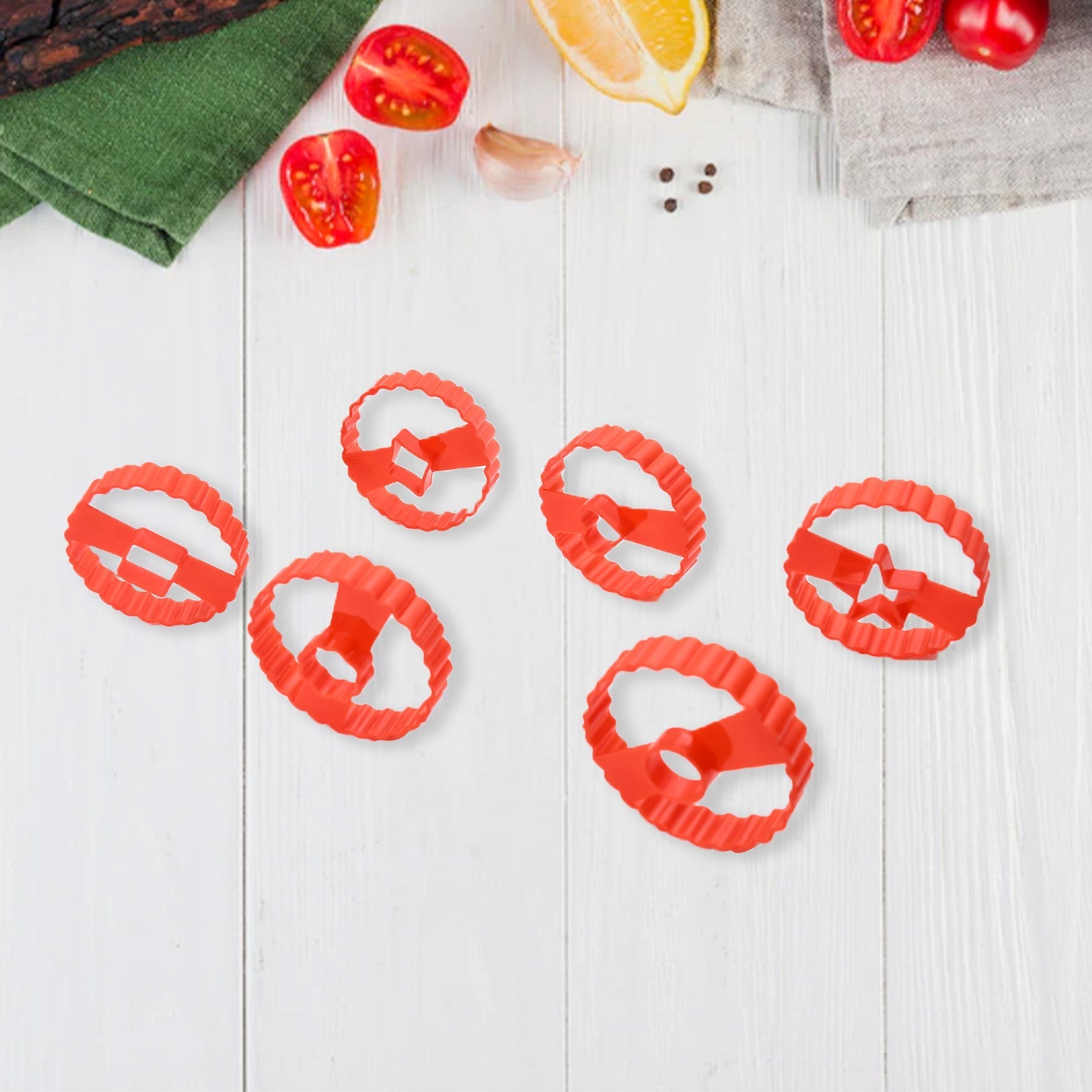 Cookie Cutters Set Plastic Easter Biscuit Cutting Tool for DIY Cake Decoration Fondant Biscuit Cookie Pastry Sandwich (6 Pc Set ) - Springkart 