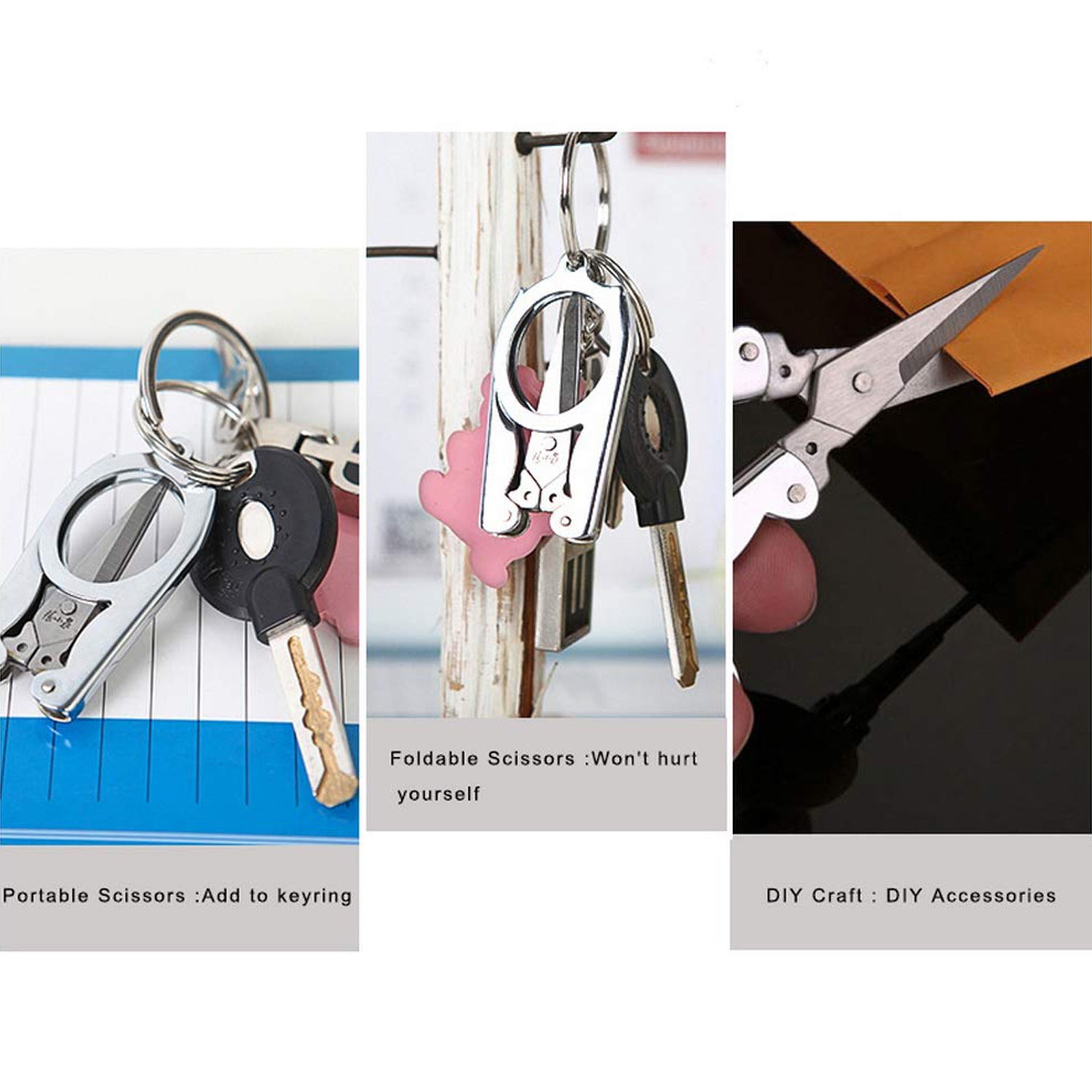 Folding Scissor 3.5inch used in crafting and cutting purposes for children’s and adults. - Springkart 
