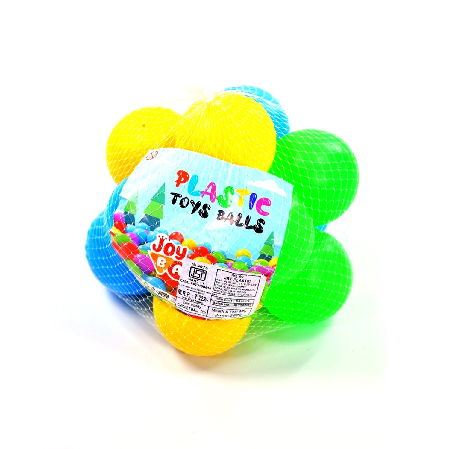 Baby Premium Multicolour Balls for Kids Pool Pit / Ocean Ball Without Sharp Edges Soft Balls for Toddler Play Tents & Tunnels Indoor & Outdoor - Springkart 