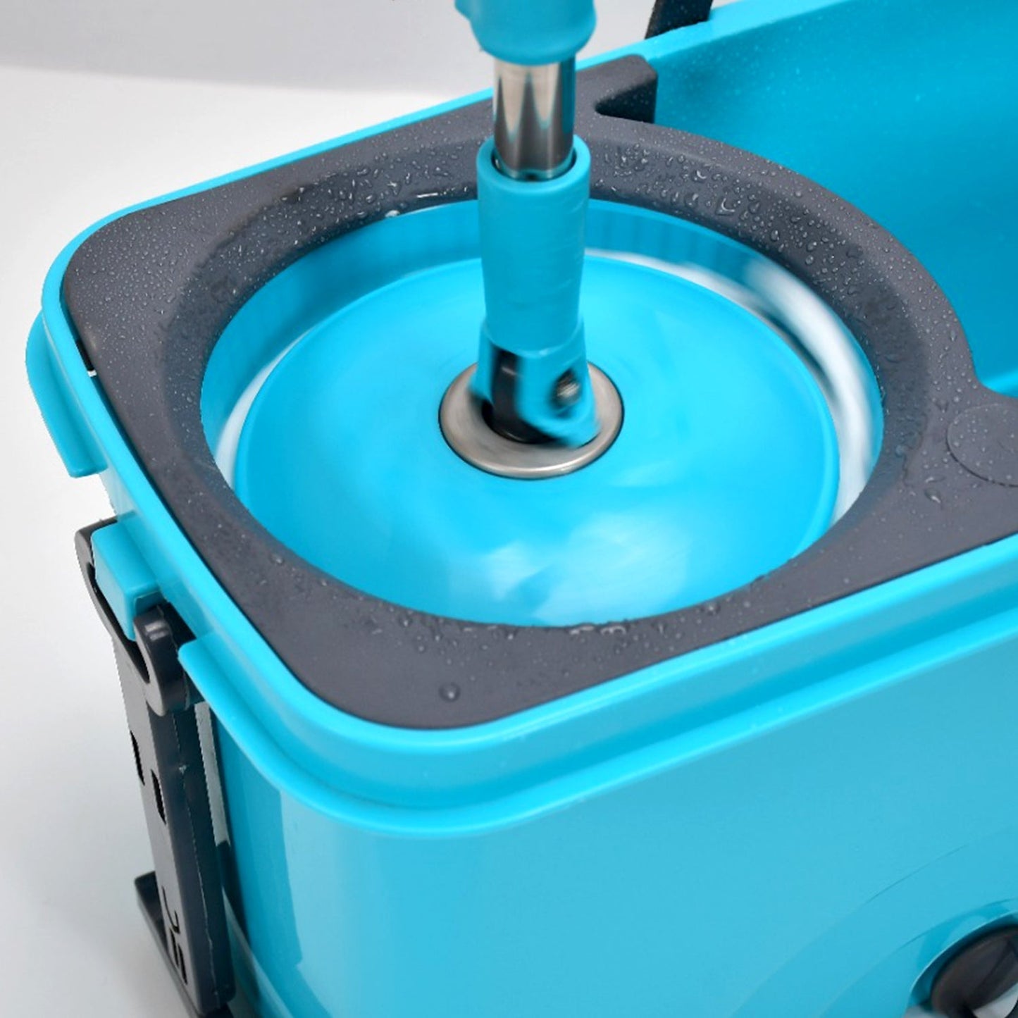 Quick Spin Mop Plastic spin, Bucket Floor Cleaning, Easy Wheels & Big Bucket, Floor Cleaning Mop with Bucket - Springkart 