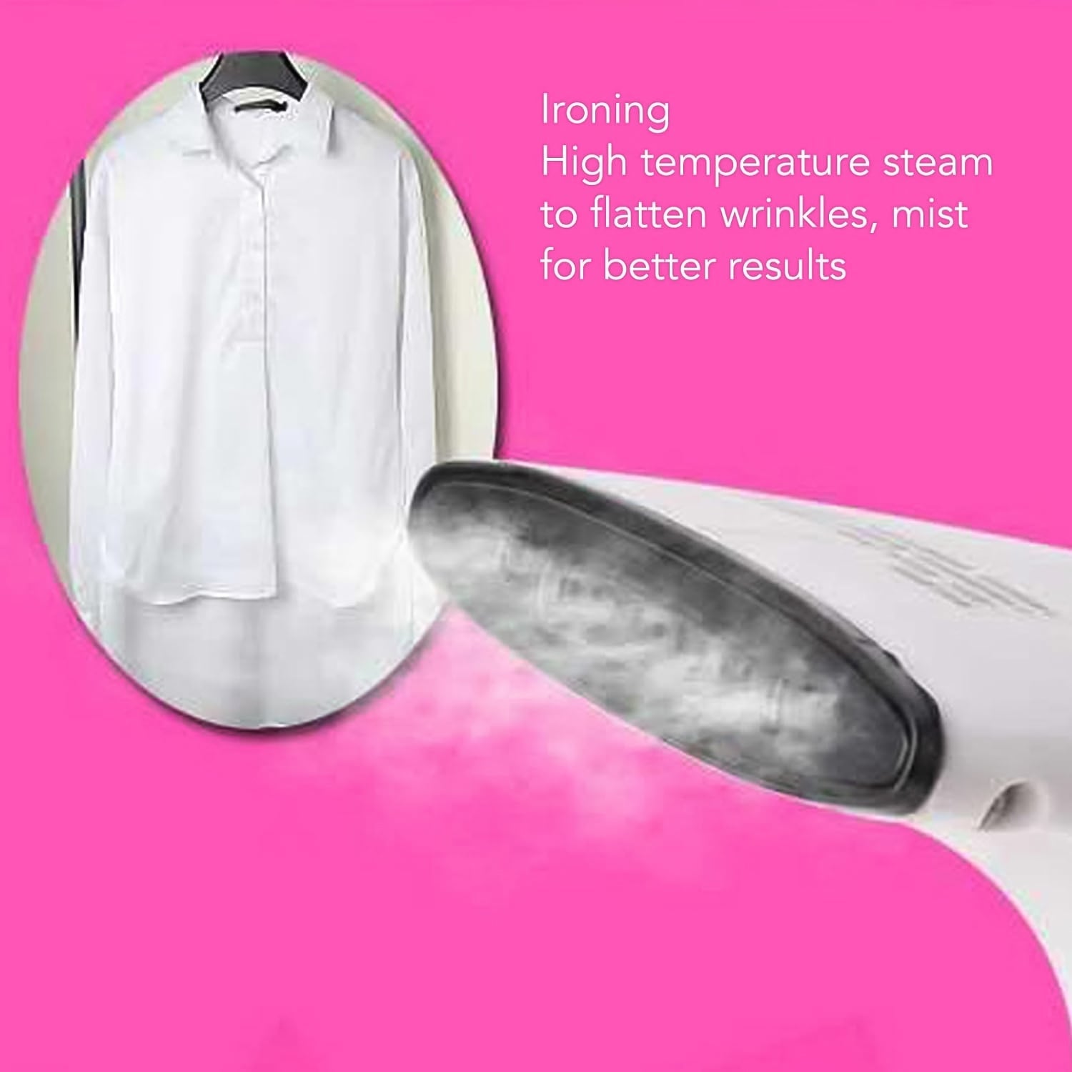 Portable Handheld Garment & Facial Steamer (1 Pc) - Springkart 