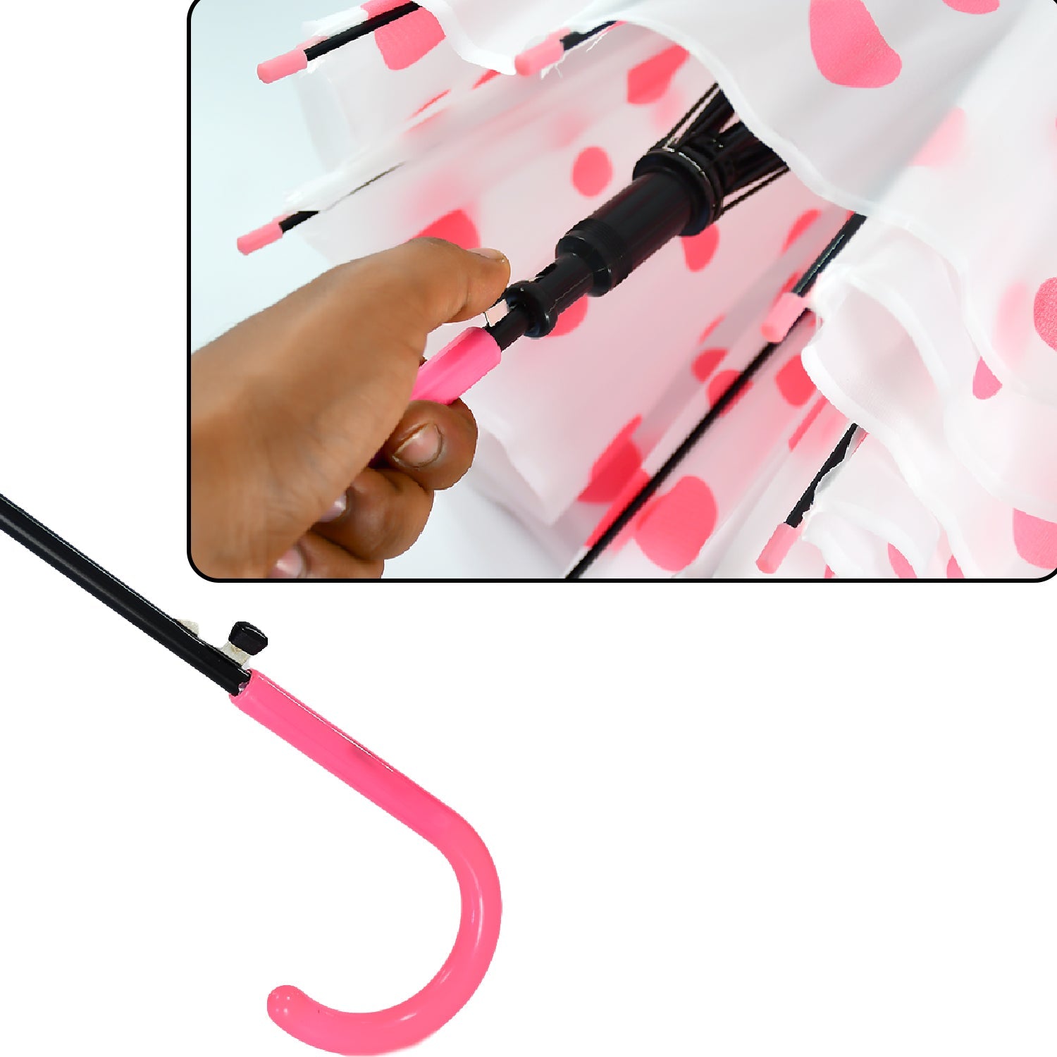 Dot Printed Umbrella for Men and Women Multicolor - Springkart 