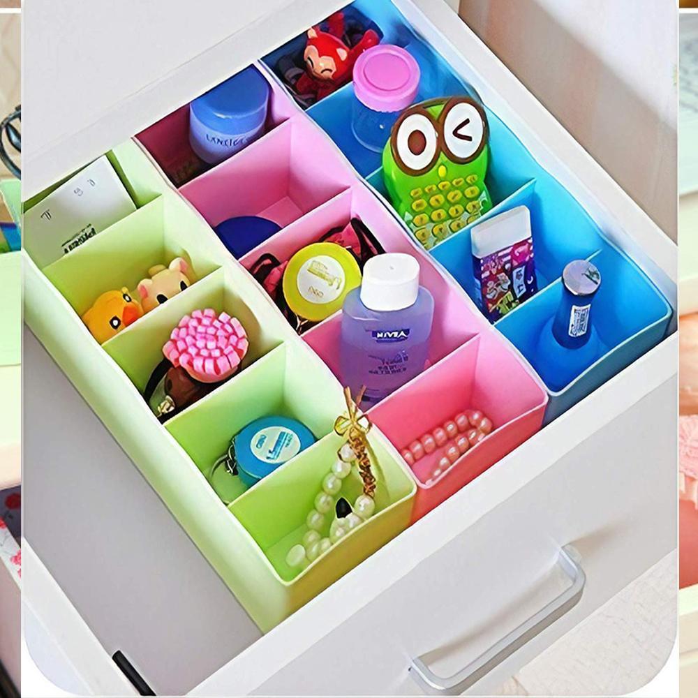 5 Compartments Socks / Handkerchief / Underwear Storage Box Socks Drawer Closet Organizer Storage Boxes (pack of 2) - Springkart 