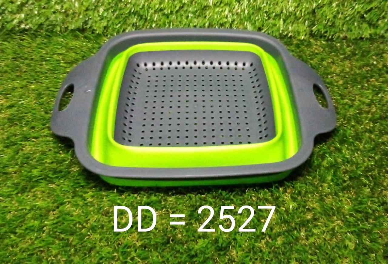 Silicone Square Plastic Folding Collapsible Durable Kitchen Sink Dish Rack - Springkart 
