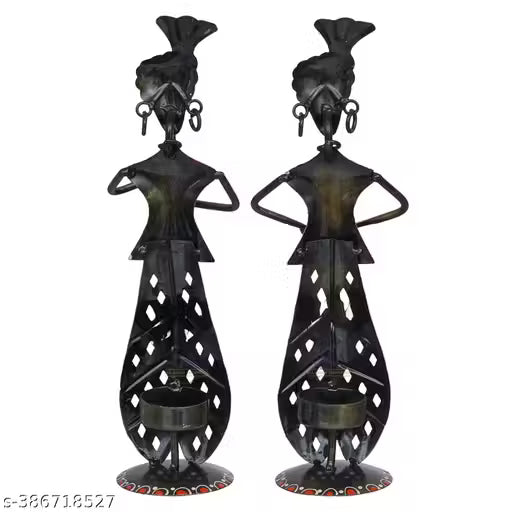Metal Musician Set of Two Table Decorative Showpiece