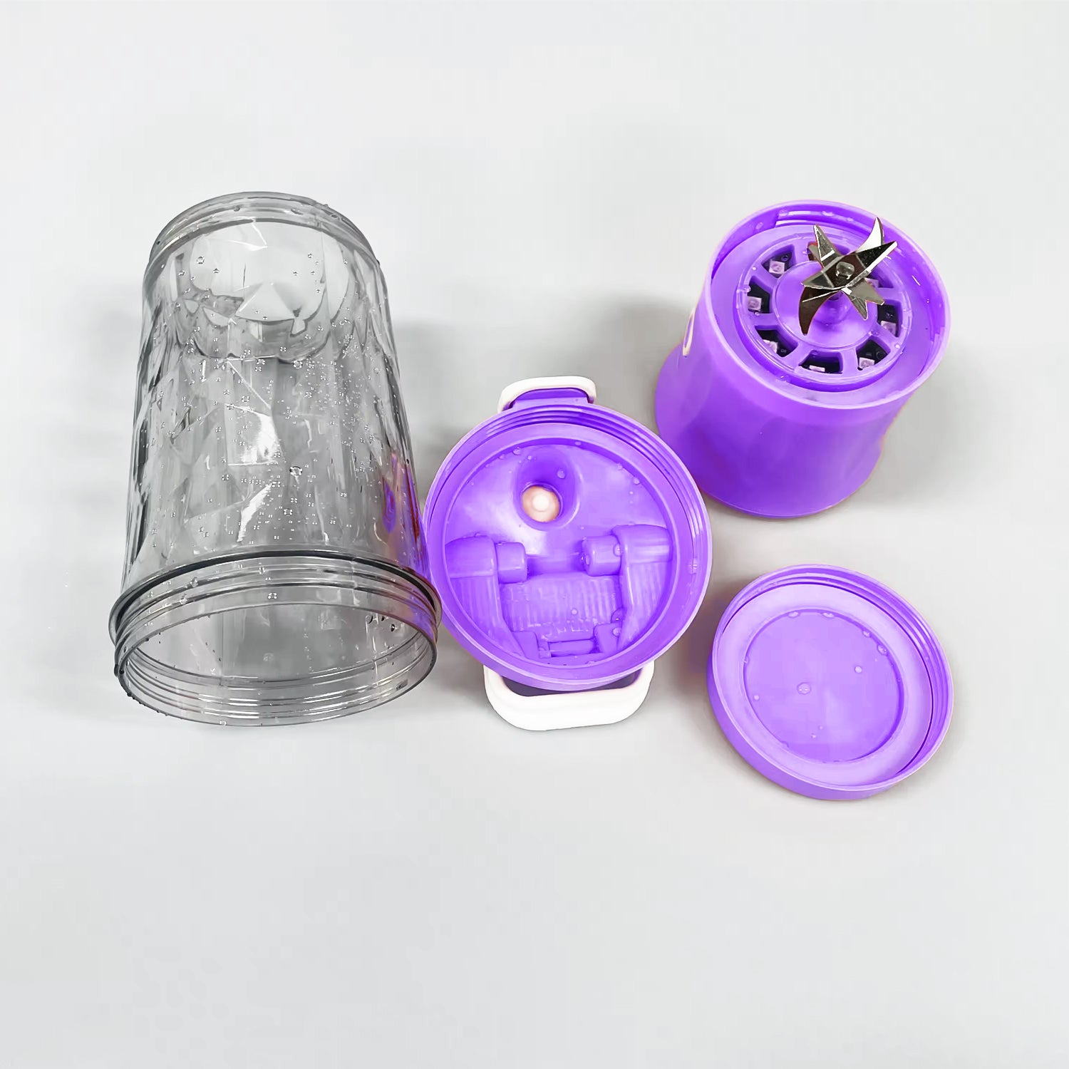 Eletric Crusher Juicer With Multicolor Light 8 Blades (600 Ml Multicolor) - Springkart 