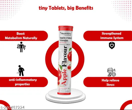 Apple Cider Vinegar with Mother | 60 Effervescent tablets for weight loss PACK OF 4 - Springkart 