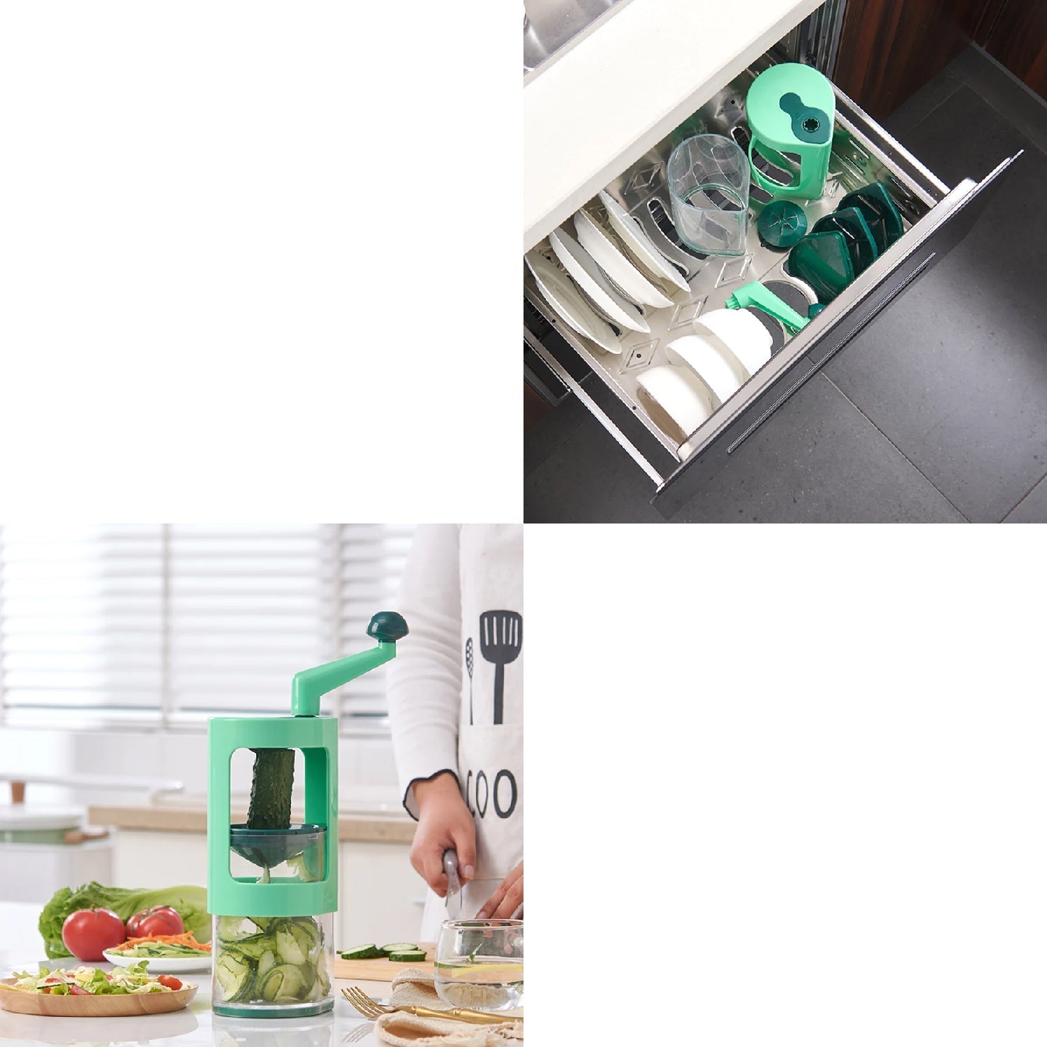 Spiral Cutter for Vegetable Spaghetti, Spirals And Julienne - Springkart 