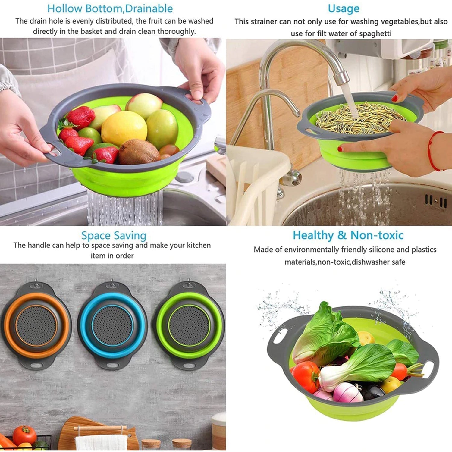 Round Small Silicone Strainer widely used in all kinds of household kitchen purposes while using at the time of washing utensils for wash basins and sinks etc. - Springkart 