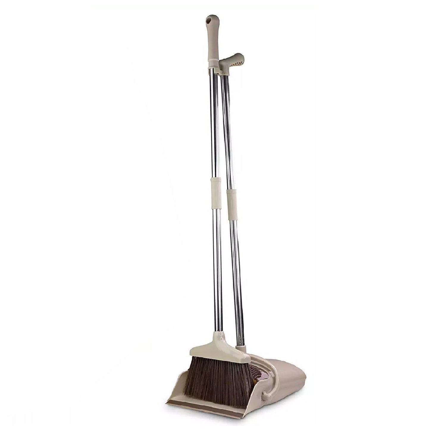 Handle Dustpan and Brush for Sweeping & Cleaning Dust Pan and Broom Handled - Springkart 