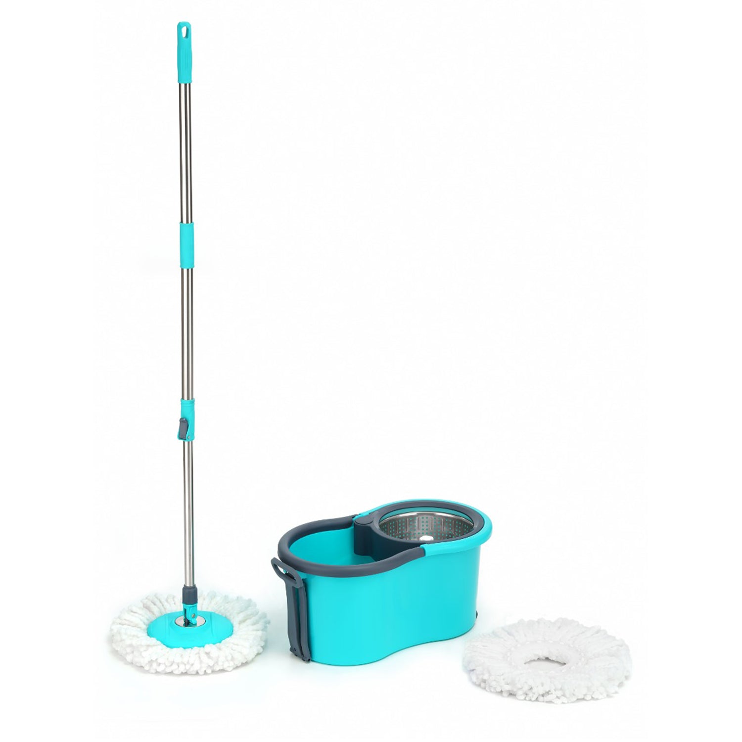 Quick Spin Mop With Steel Spin, Bucket Floor Cleaning, Easy Wheels & Big Bucket, Floor Cleaning Mop with Bucket - Springkart 