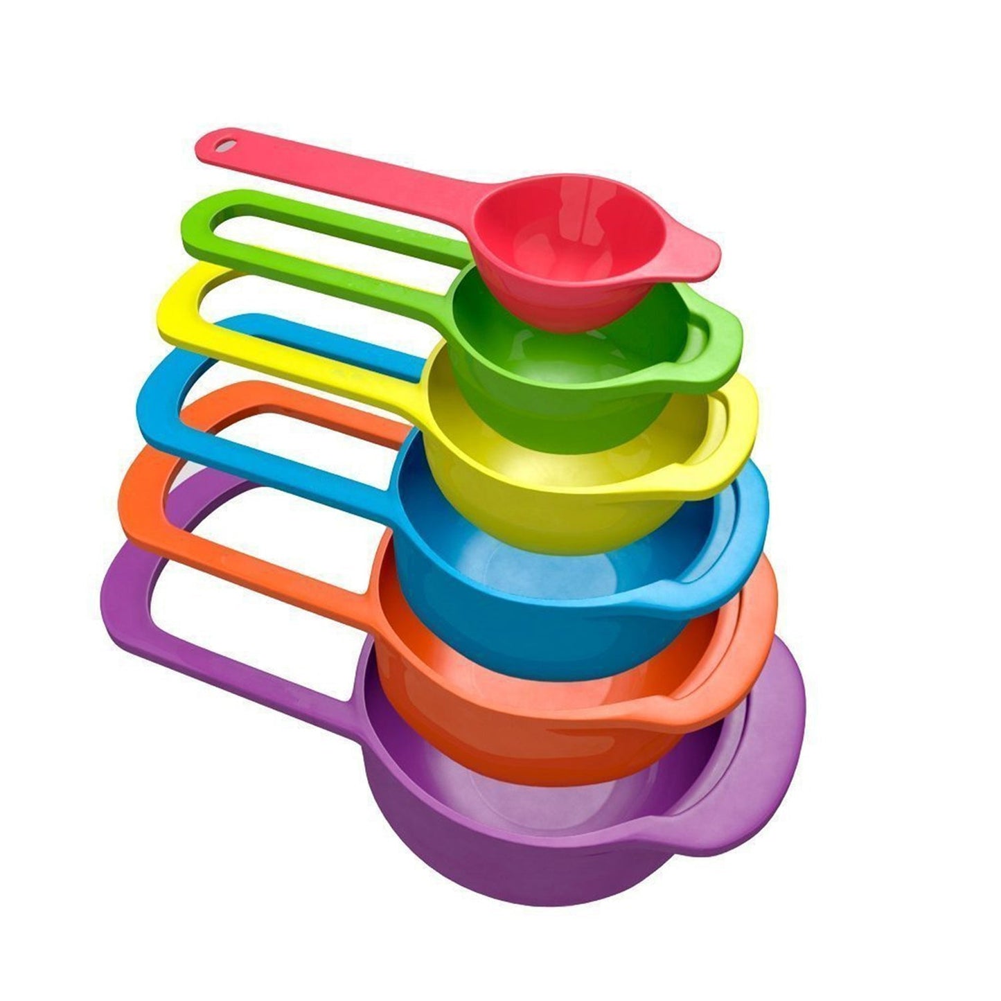 Plastic Measuring Spoons for Kitchen (6 pack) - Springkart 