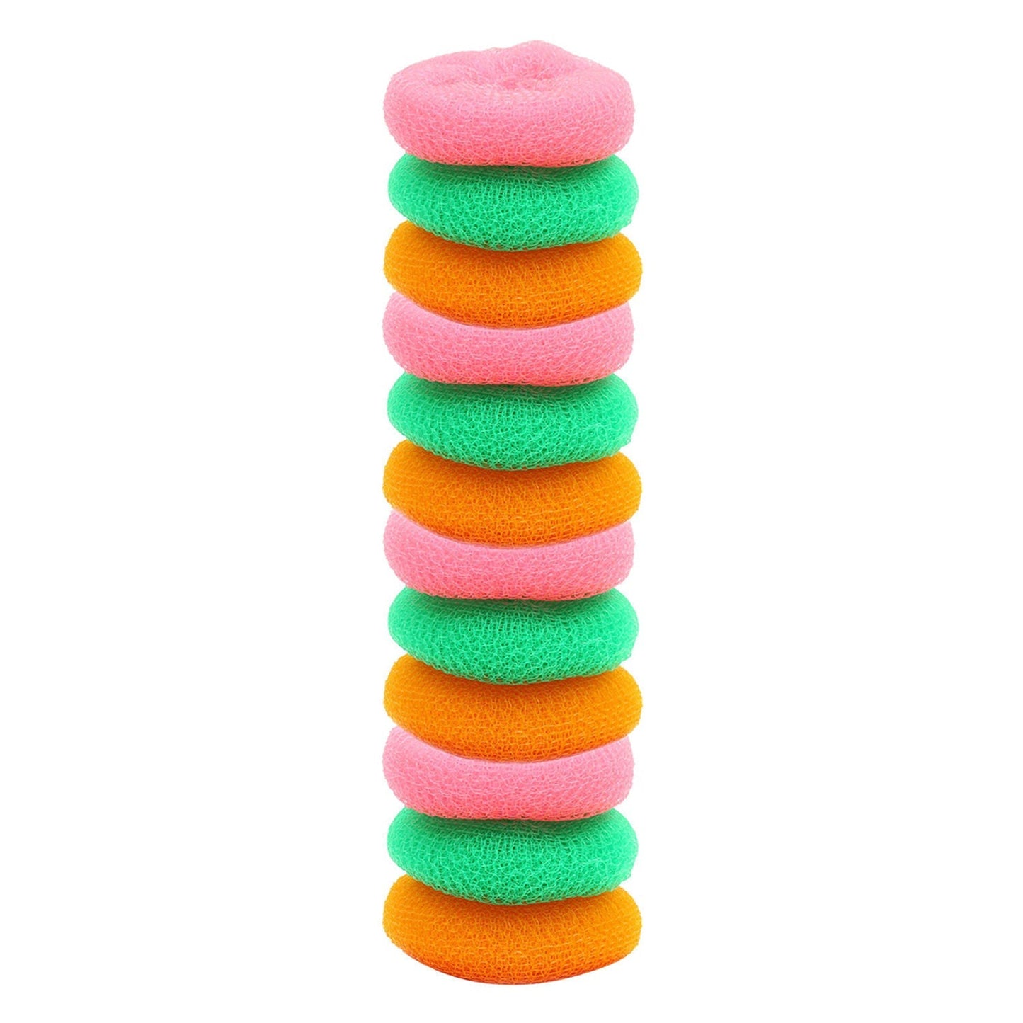 Plastic Scrubber Round Nylon Scrubbers (Pack of 12) - Springkart 