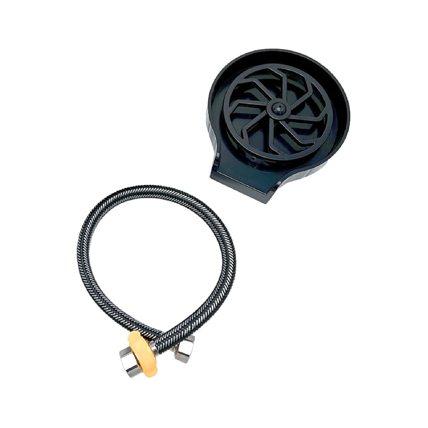 Automatic Cup Washer or Glass Rinser for Kitchen Sink, Black Kitchen Sink Cleaning Spray Cup Washer, Bar Glass Washer. - Springkart 