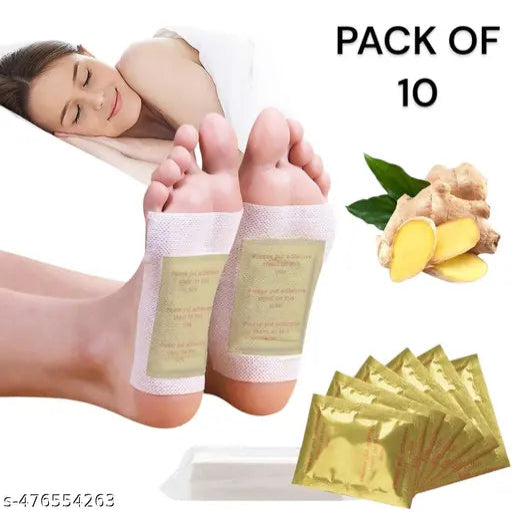 Body Cleansing Toxins Remover Detox Foot Patches Adhesive Pads Kit (10 Pads) - Springkart 