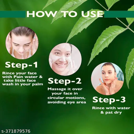 Neem & Aloe vera Skin Lightening & Tan Removal Face Wash for Soft Smooth Healthy Hydrating Skin,,(250ml Each, Pack of 2) - Springkart 