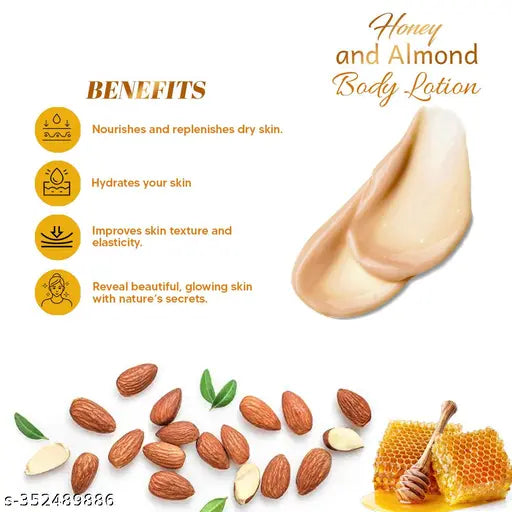 Vedikesh Aloevera Body Lotion and Almond Honey body lotion Combo - 2x200 ml