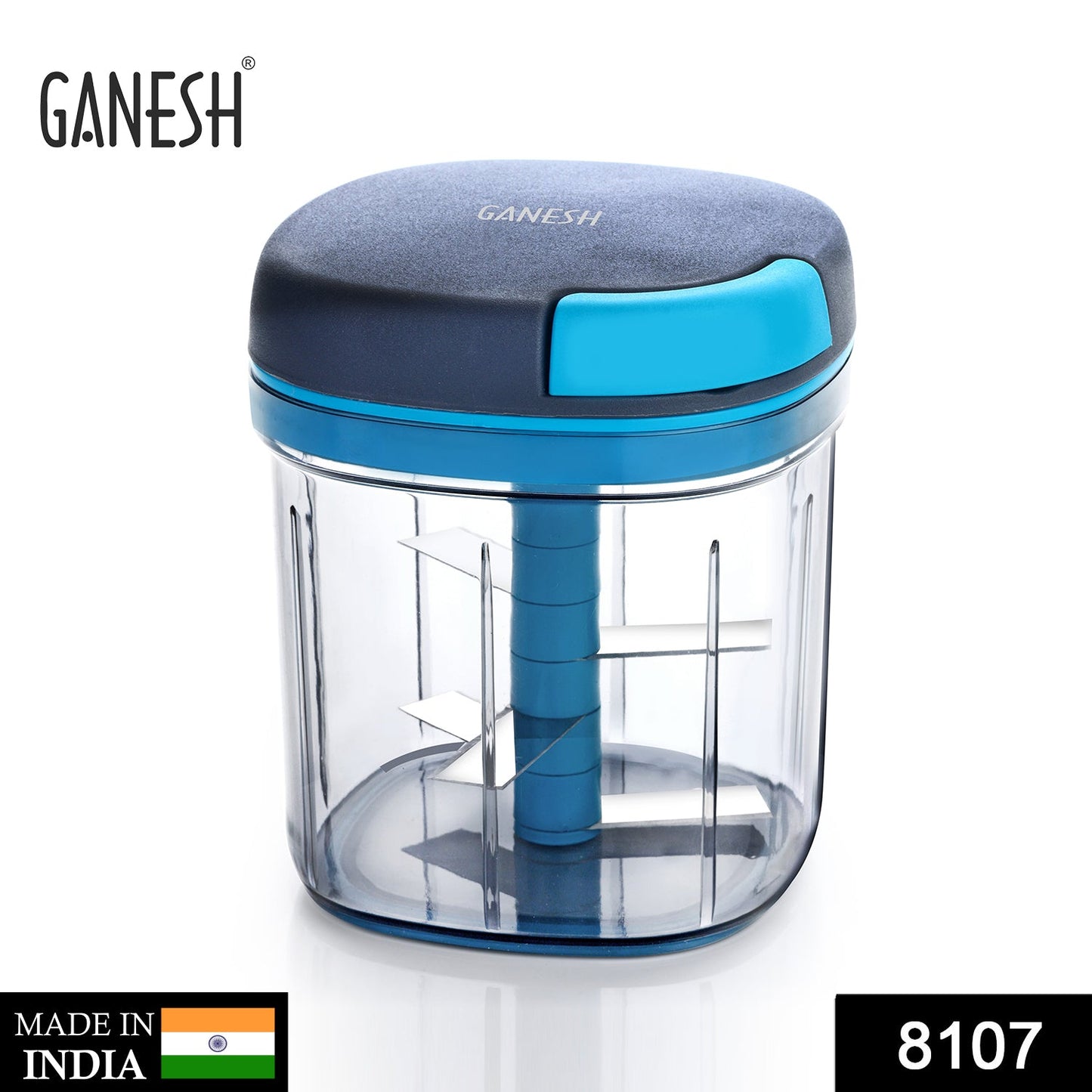 Ganesh Master Chopper with 5 Stainless Steel Blades, XL Large Jumbo Chopper (900 Ml) - Springkart 
