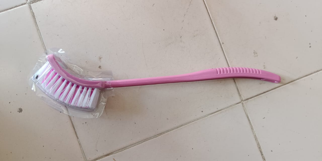 Single Sided Bristle Plastic Toilet Cleaning Brush - Springkart 