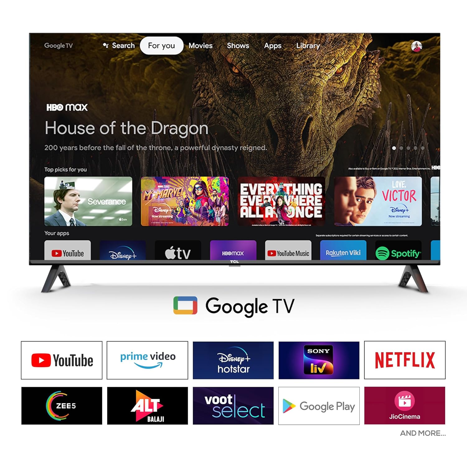 TCL 80 cms (32 inches) V5C Series Full HD Smart QLED Google TV 32V5C