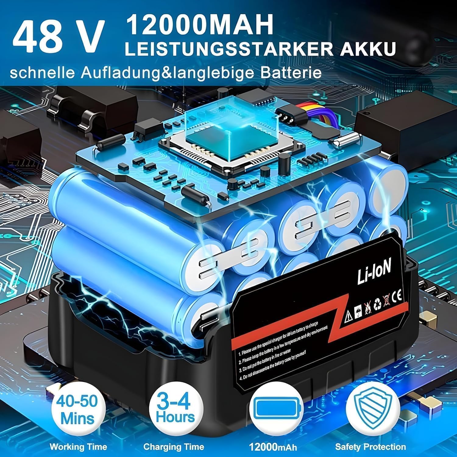 Car Washer High Pressure Gun Cordless Portable Wireless Pressure Washer Gun 48V 12000mah High Pressure Water Gun for Car Wash Bike Washing Cleaning| Adjustable Nozzle and 5M Hose Pipe