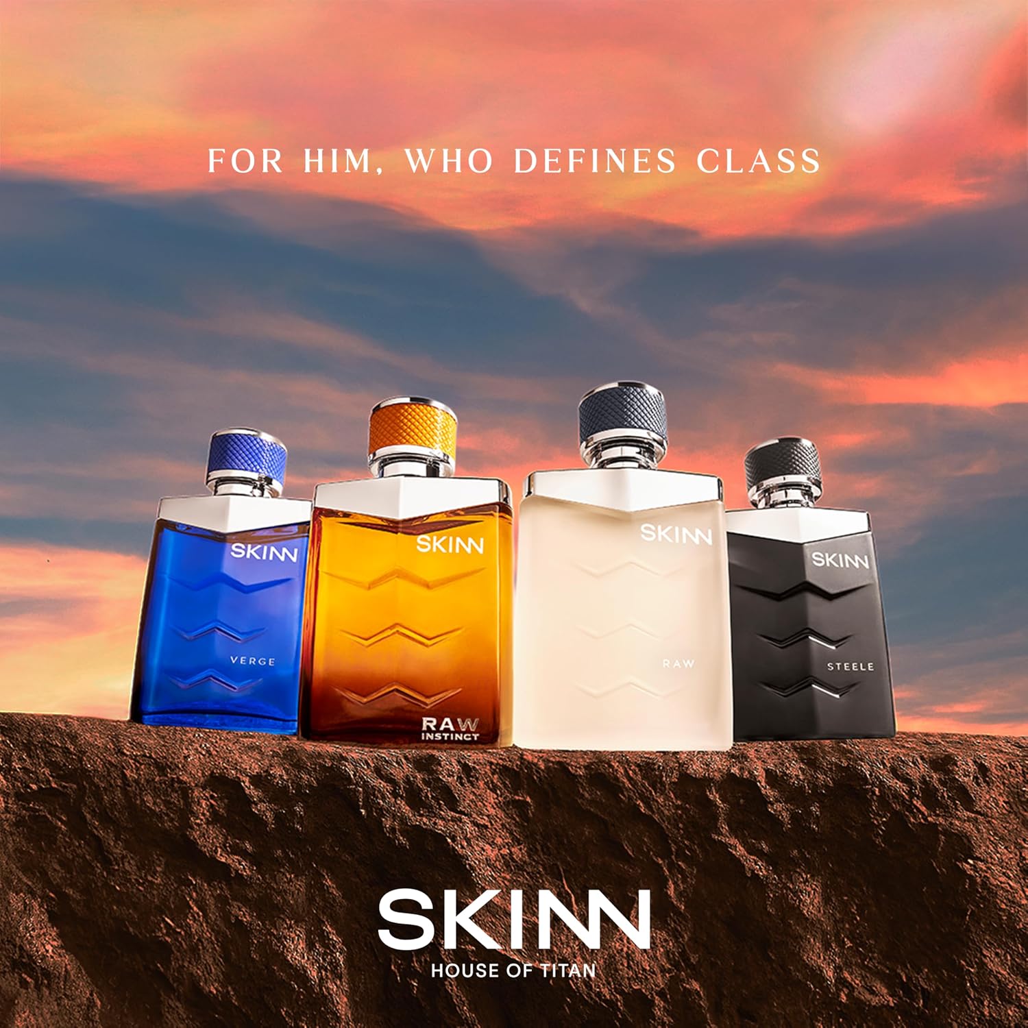 Skinn By Titan | Raw Perfume - 50 Ml | Perfume For Man | Gift for Men | Premium Fragrance | Grooming Essentials | Long Lasting Smell for Men |Fresh, Woody, Spicy | Eau De Parfum