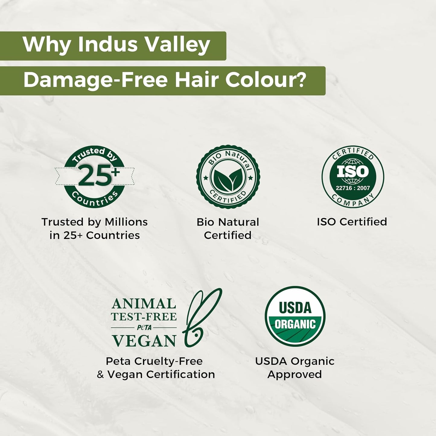 INDUS VALLEY Damage Free Natural Gel Hair Colour for Women | Ammonia & PPD Free Organic Hair Colour with 100% Grey Coverage, Long Lasting Conditioning Hair Color | Dark Brown 3.00-220 ml