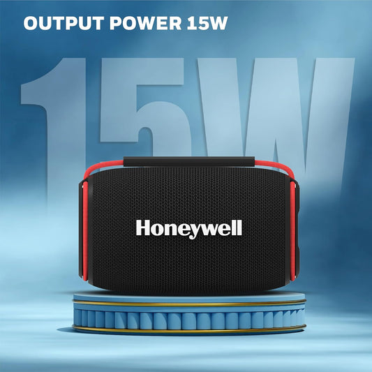 Honeywell Suono P400 Bluetooth 5.3 Wireless Portable Speaker, 15W Output, Deep Bass, 10H Playtime, IPX6, TWS Pairing, RGB Lights, SD/AUX/Type-C Support, Built-in Mic, 78mm Drivers, 2-Year Warranty