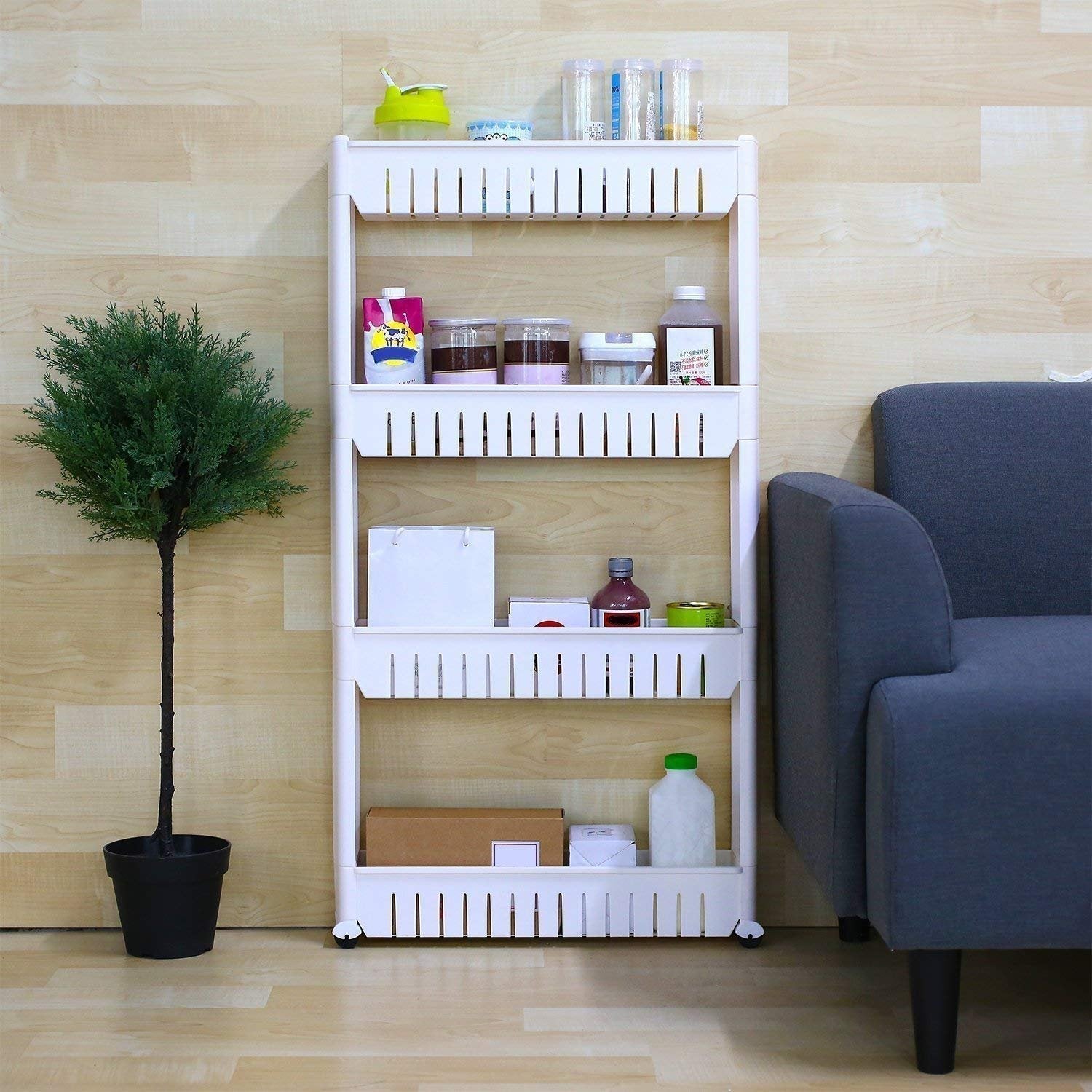 Multipurpose 4 Layer Space Saving Storage Organizer Rack Shelf - Springkart 