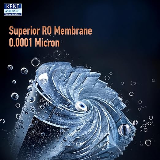KENT Supreme Plus Alkaline+Copper RO Water Purifier | RO+UV+UF+Alk +Cu+TDSControl+UV LED Tank|Advanced ROTech for SabseShudh Paani |Auto Flush| 8L|20LPH| Ideal for Borewell/Tanker/MunicipalWater|Black