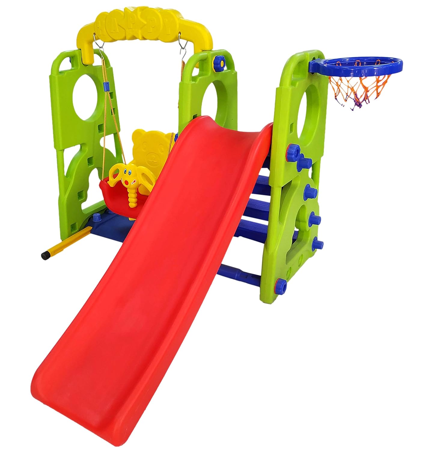 eHomeKart Slide and Swing Combo for Kids - PlayTool Happy Garden Slider Combo (Happy Slide Cum Swing Combo) - 153 x 86 x 103 cm