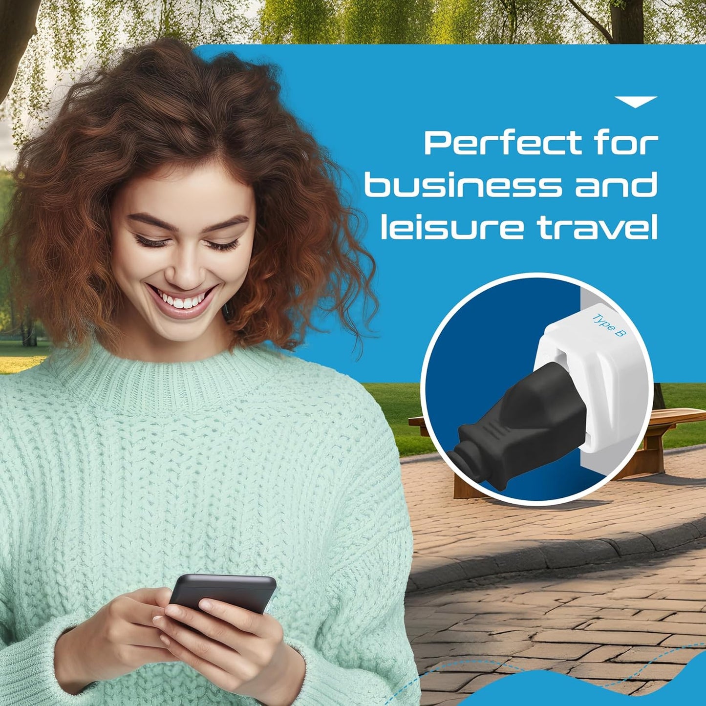 Ceptics UK Adapter for Indian Pins, India to UAE, Hong Kong, Dubai, UK Plug - Type G - Perfect for Laptop, Camera, Chargers - CE - RoHS - 3 Pack -White- Lifetime Limited Warranty