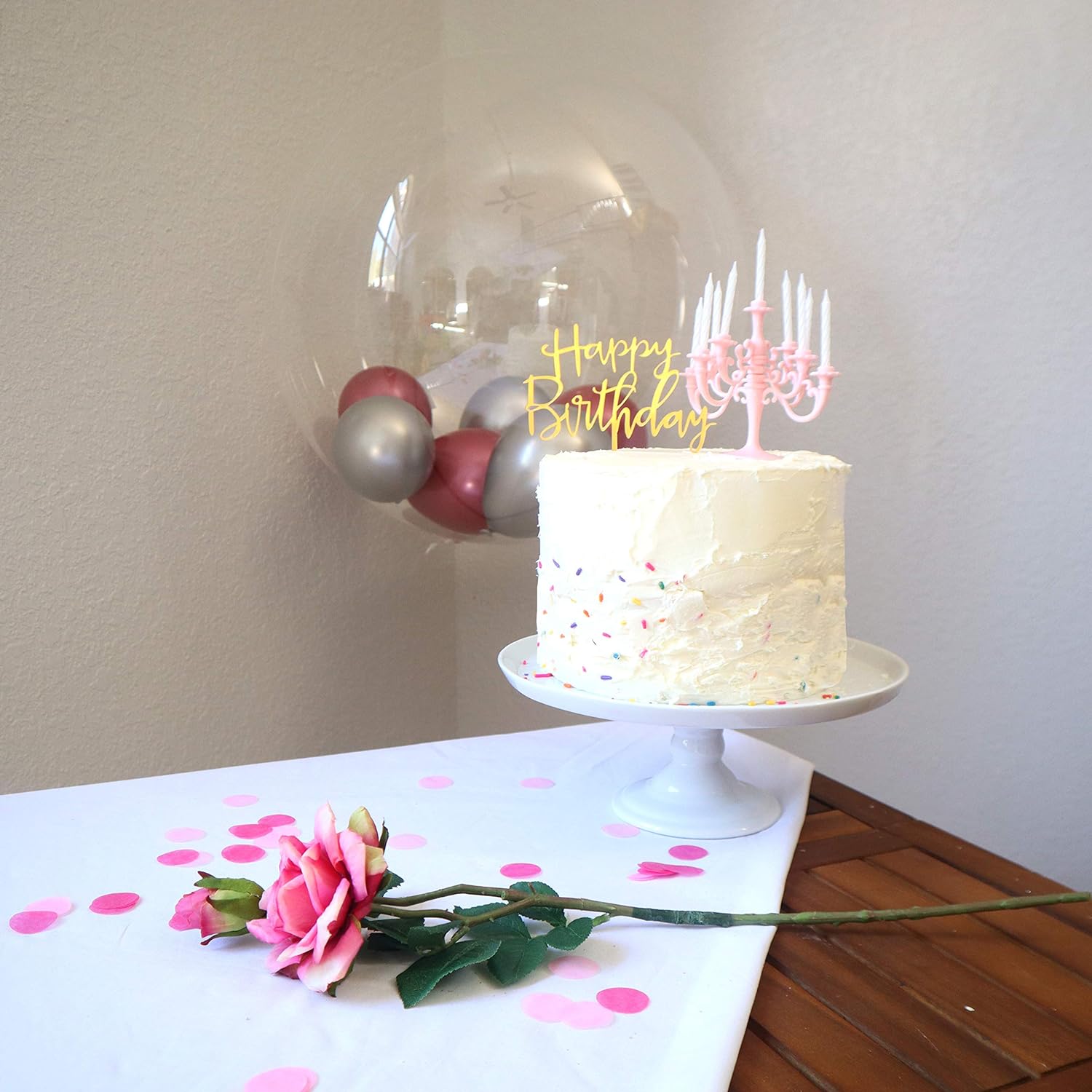 Luxury Birthday Candle Set | Elegant Cake Toppers & Holders for Parties and Proposals - Springkart 