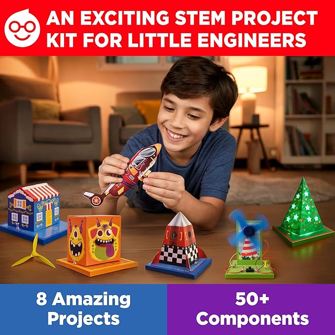 Einstein Box Ultimate Electricity & Science Kit | Science Project Kit | Electric Project Kit | Electronic Circuits | Electric Circuit Kit | Toys for Kids Ages 8-15 Years | Science Experiment Kit