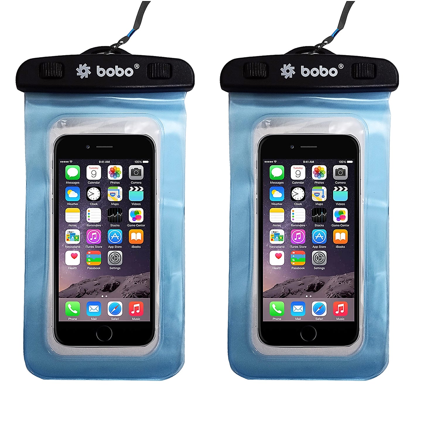 BOBO Universal Waterproof Pouch (Big Size) Cellphone Dry Bag Case for  Smartphone – Transparent (Pack of 1) Pack of Blue