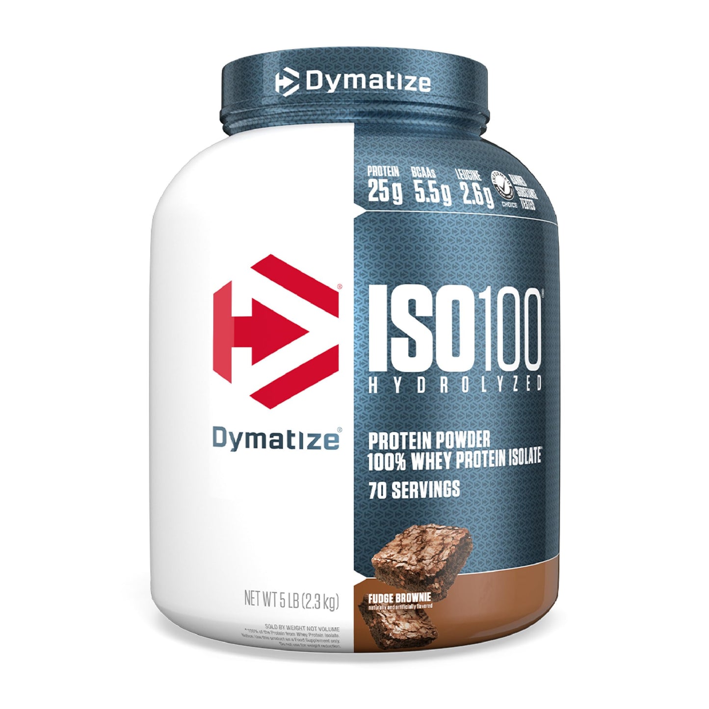 Dymatize Nutrition ISO100 Hydrolyzed Whey Protein Isolate | Fast-Digesting | Muscle Recovery Formula with Amino Acids | Low Sugar & Fat | Strawberry | 5 Lbs