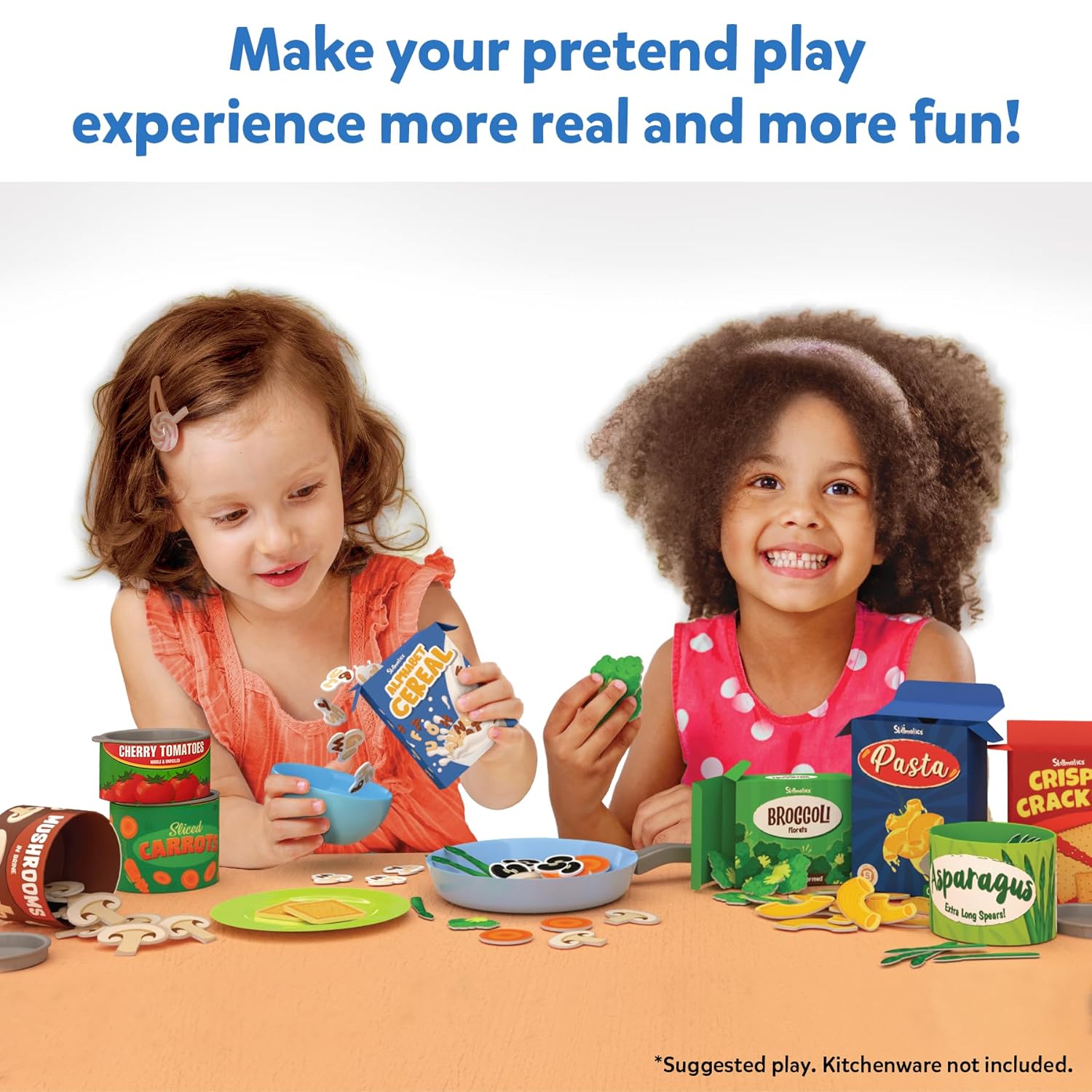 Skillmatics Grocery Set - 100+ Pieces, Play Foods, Realistic Pretend Play Toys, Kids Kitchen Set, Gift for Girls & Boys Ages 3, 4, 5 & Up