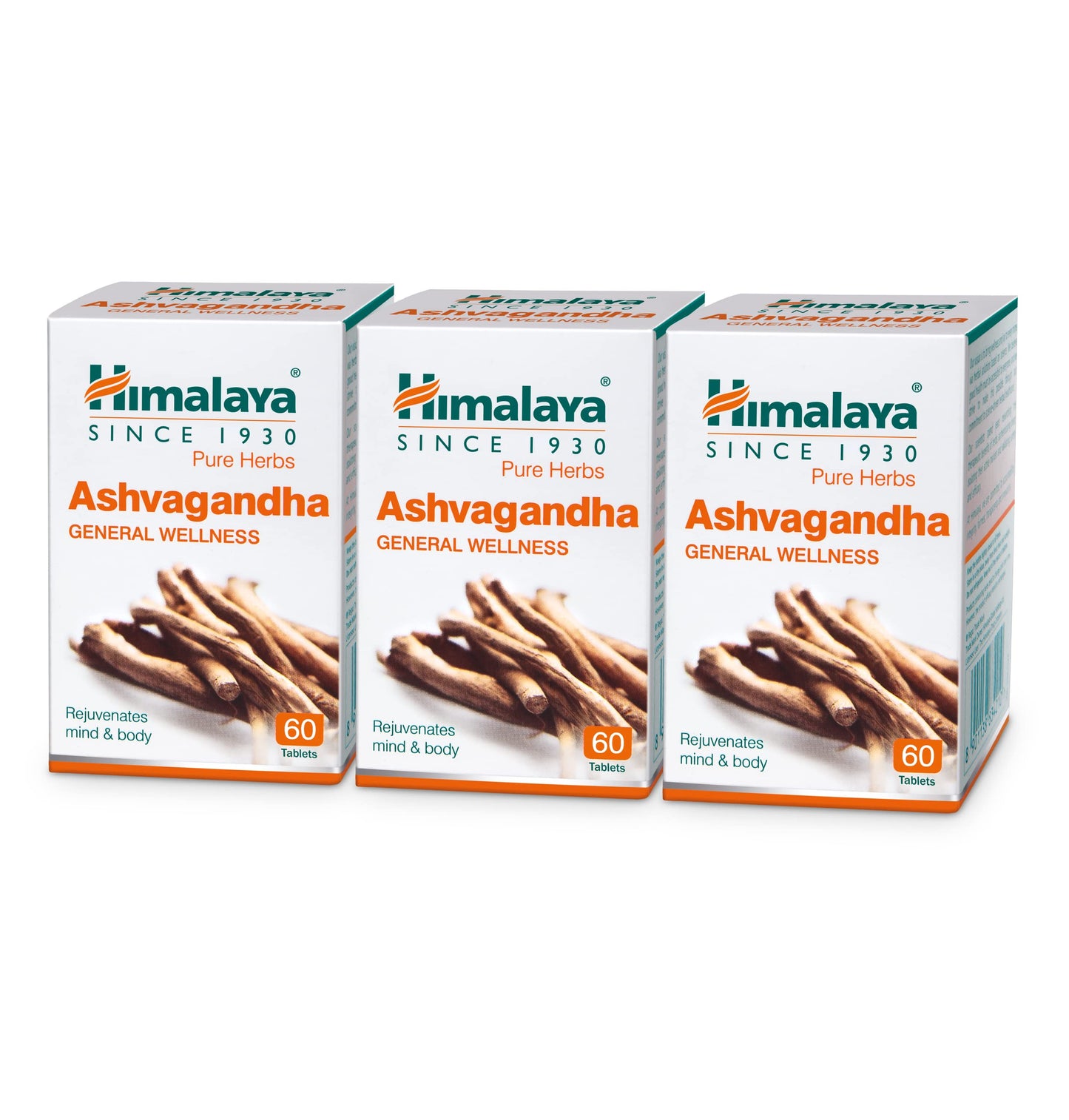 Himalaya Ashvagandha General Wellness Tablets | Stress Relief | Rejuvenates Mind & Body - 60 Tablets - Springkart 