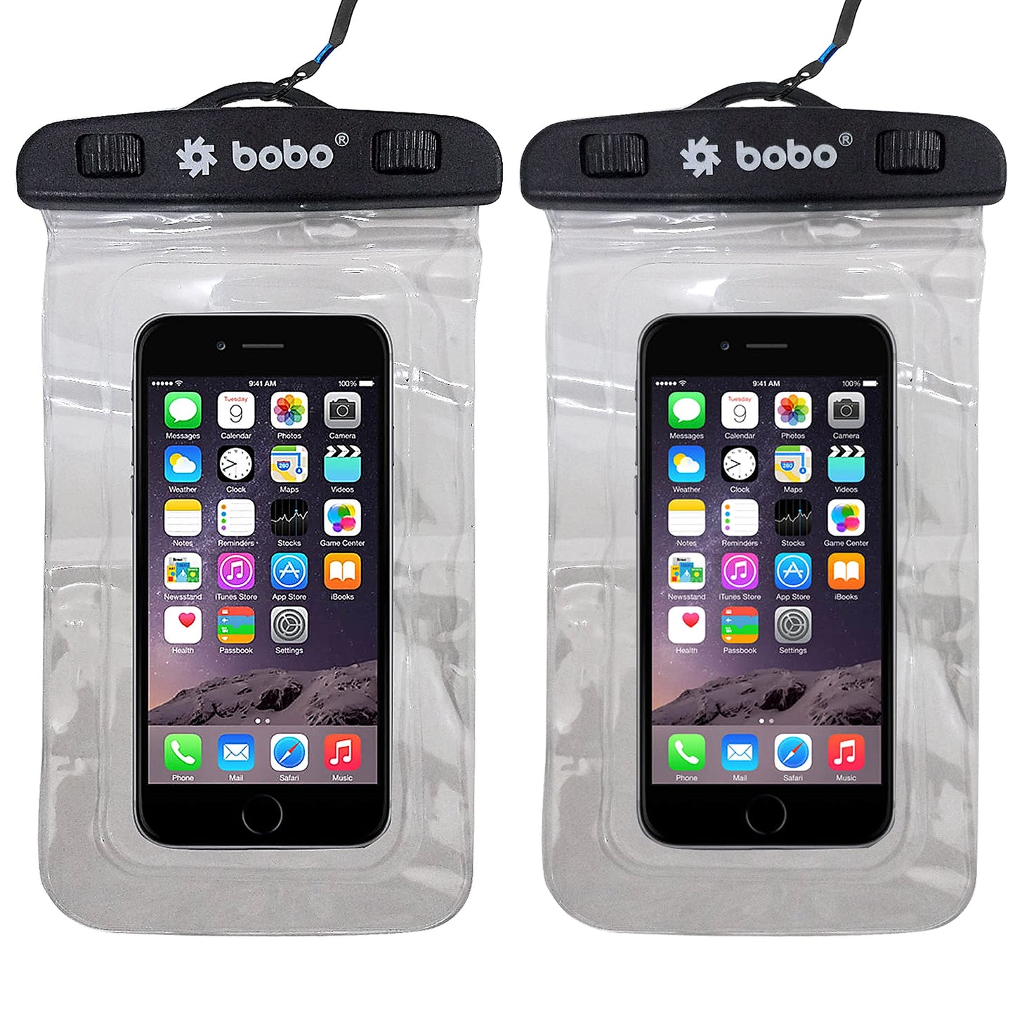 BOBO Universal Waterproof Pouch (Big Size) Cellphone Dry Bag Case for Smartphone – Transparent (Pack of 1)
