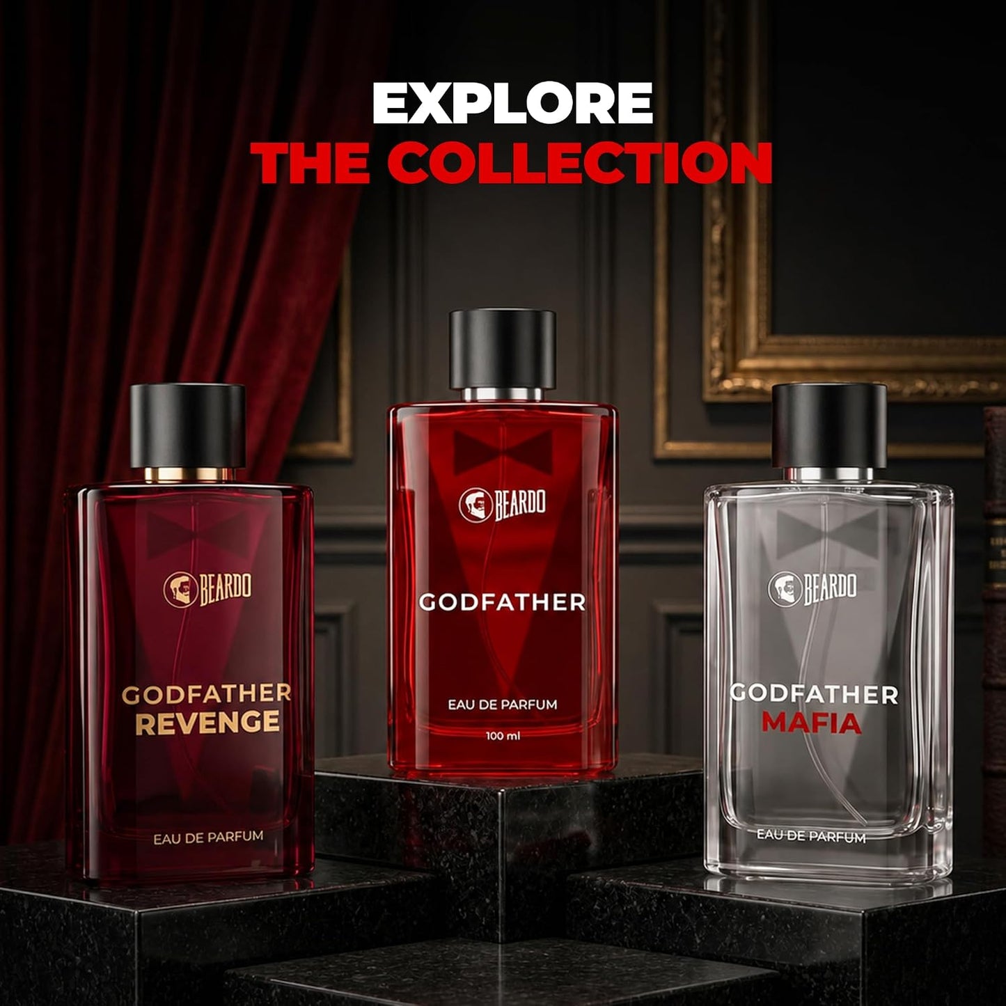 BEARDO Godfather Perfume For Man, 100ml | Aromatic, Spicy Perfume For Men | EAU DE PARFUM | Perfume For Men| Long Lasting Fragrance | Date Night Perfume | Premium Fragrance | Gift for Men | Husband | Boyfriend | Long Lasting Perfume