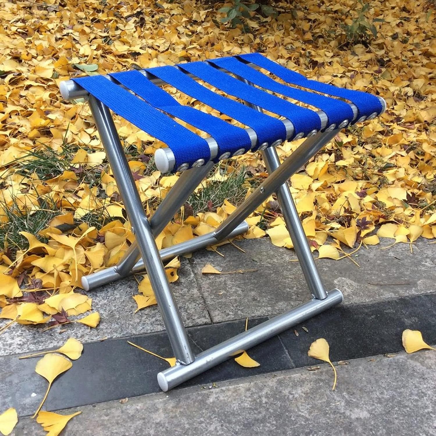 Folding Beach Tool Best Folding Stool Portable Travel Train Chair Outdoor Rest Seat Fishing Beach Picnic Hiking Backpacking Stool, Camping Fishing Hiking Picnic Garden (1 Pc ) - Springkart 
