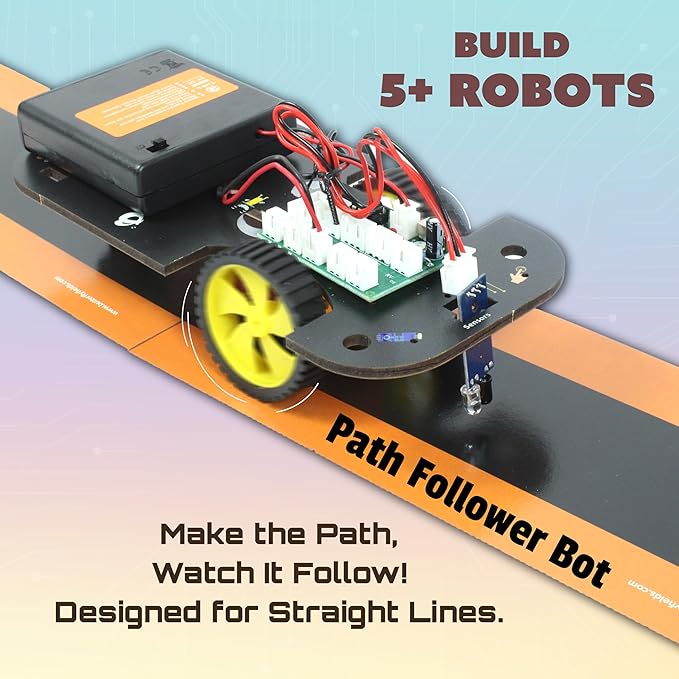 Butterfly EduFields 5in1 STEM Robotics kit | Robotics Kits for Kids Ages 8 9 10 11 12 Years Old Boys Girls | Electronics Sensor Toy Modules | No Coding Required | Birthday Gift for Kids Ages 8+