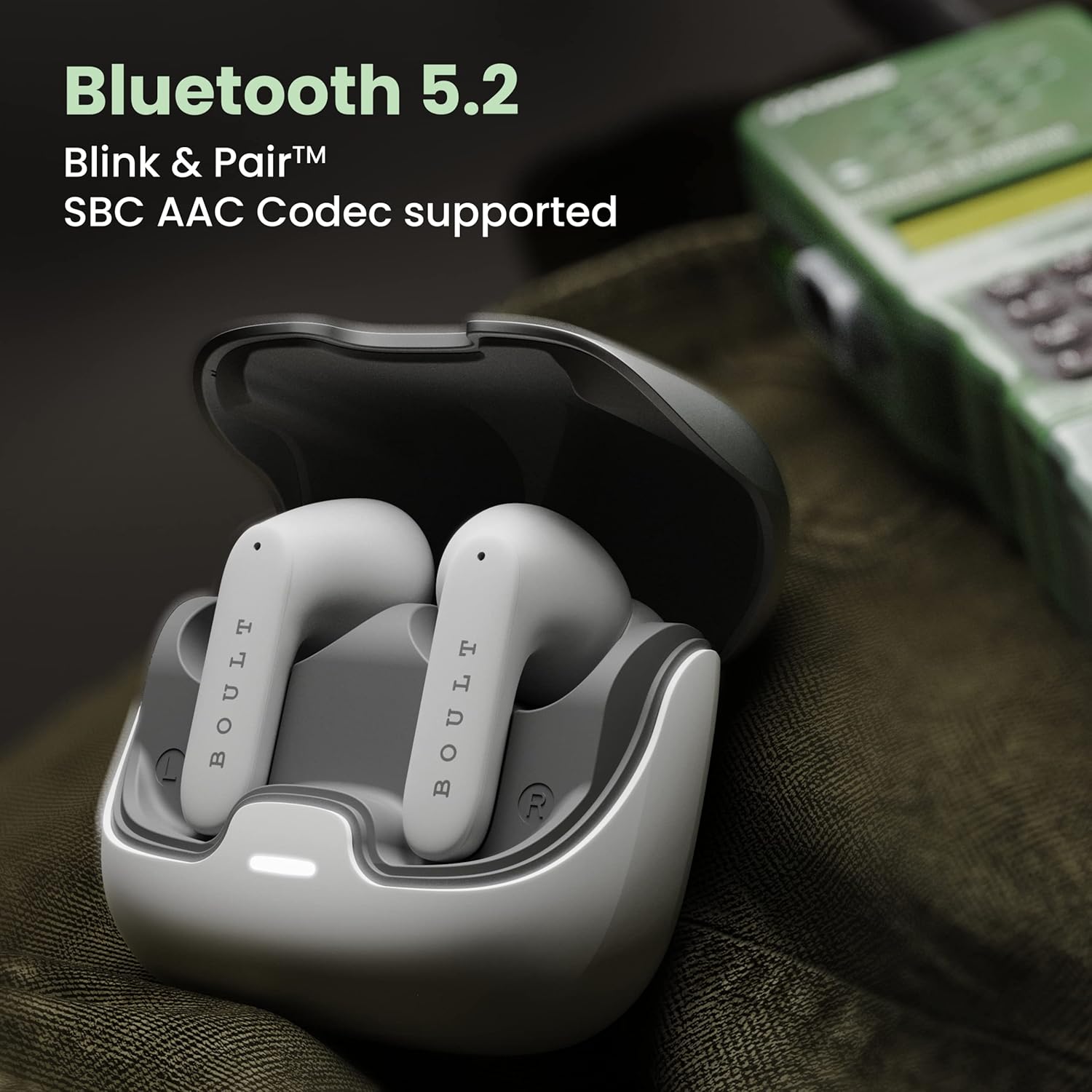 Boult Audio Z40 True Wireless in Ear Earbuds with 60H Playtime, Zen™ ENC Mic, Low Latency Gaming, Type-C Fast Charging, Made in India, 10mm Rich Bass Drivers, IPX5, Bluetooth 5.3 Ear Buds TWS (White) - Springkart 