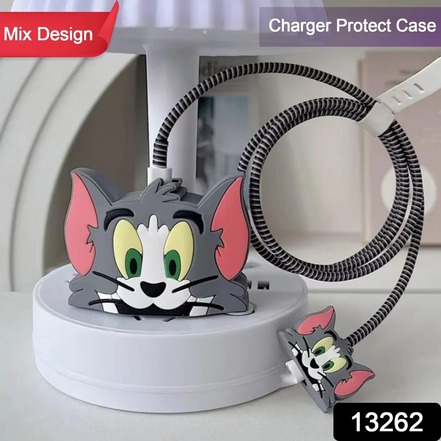Cartoon Character Silicon Charger Case Cover For iP 18-20W (Mix Design / 1 Pc) - Springkart 